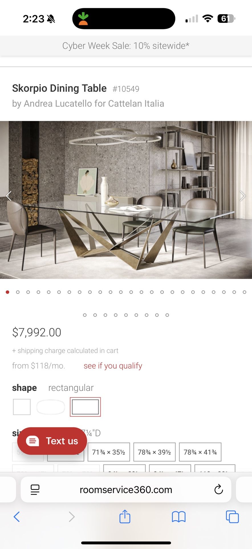 Cattelan Italia Dining Table