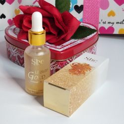 S.he Makeup Liquid Gold Luminous Appearance Skin Oil 0.85 fl. oz.

