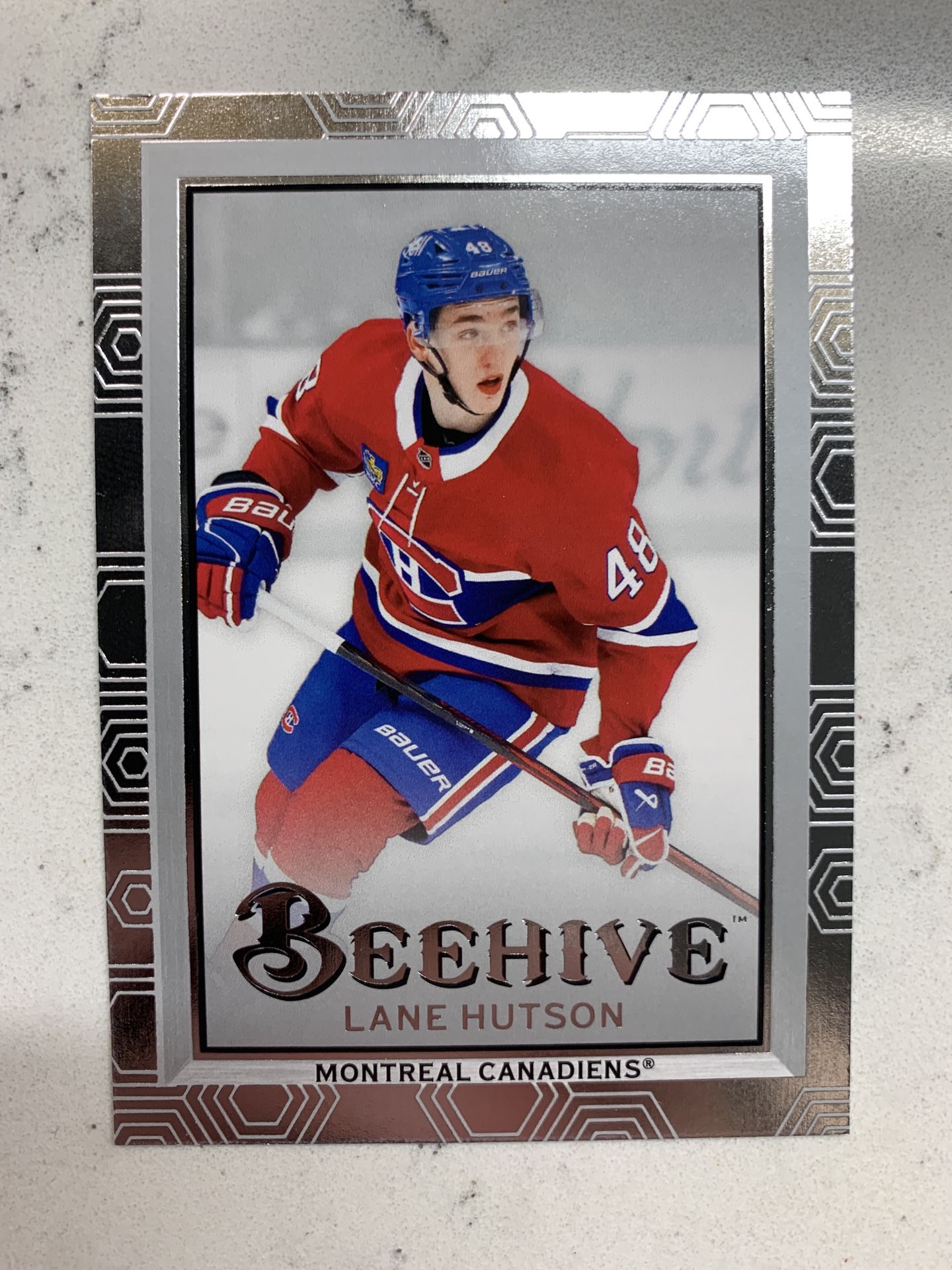 2024-25 Upper Deck Extended - Lane Hutson Beehive RC - Canadians #BH-18