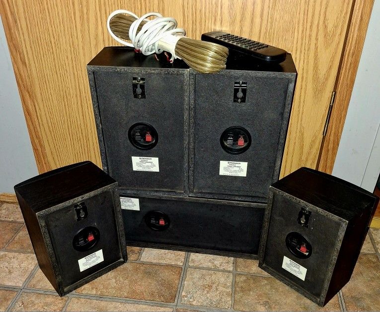 VINTAGE/OLD SCHOOL PIONEER RECEIVER SPEAKERS SET/SUBWOOFER