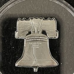 2023 Ghana Liberty Bell Shaped 1/2 oz .999 Silver BU  Coin with Mintage of 999