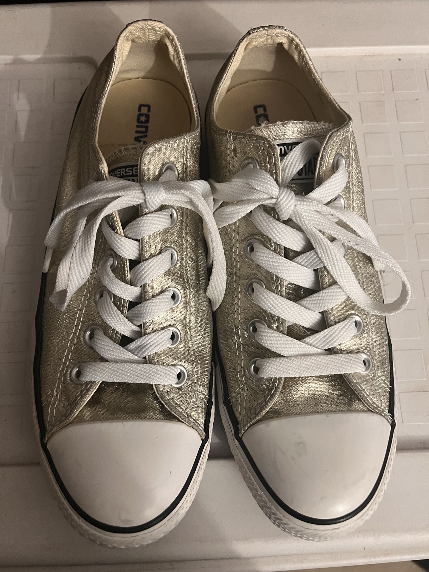 Converse Gold Shoes 