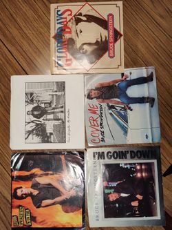 Bruce Springsteen 45rpm w/ Picture Sleeves (5)