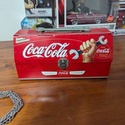 Coca-Cola Vintage Style Metal Toolbox Tin – Great Condition