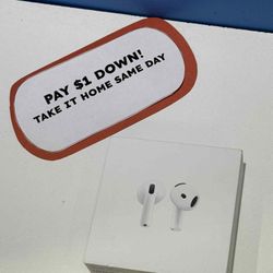Apple Airpods 4 New Headphones - Pay $1 DOWN AVAILABLE - NO CREDIT NEEDED