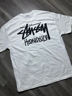 Stussy Honolulu Chapter White Mens XL/2XL T Shirt NWOT NOS Streetwear
