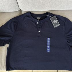 100% Cotton Navy Blue T-shirt 