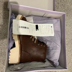 Madden Girl Dark Cognac Boots