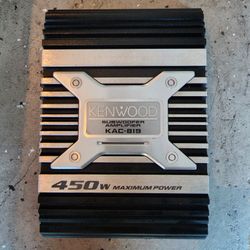 AMPLIFIER OLD SCHOOL KENWOOD  450 Watts In Great Condition, I'll test it before I selle it / Amplificador potente  para bajos, suena increible