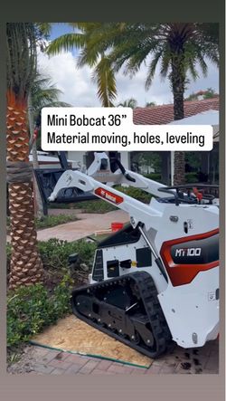 Mini Bobcat work