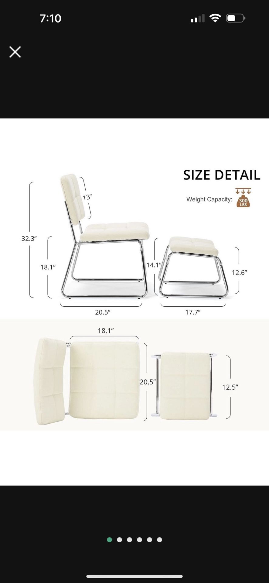 Chair with Ottoman