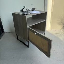 Brand New Night Stand End Table With Electrical Outlets Side Table