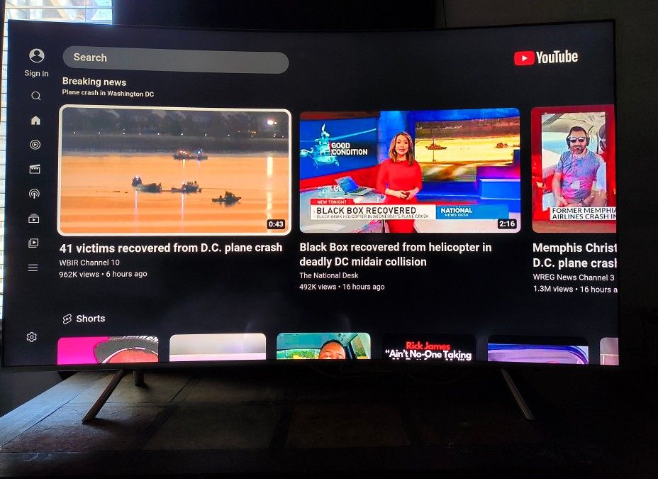 Samsung 65 Inch Curved TV