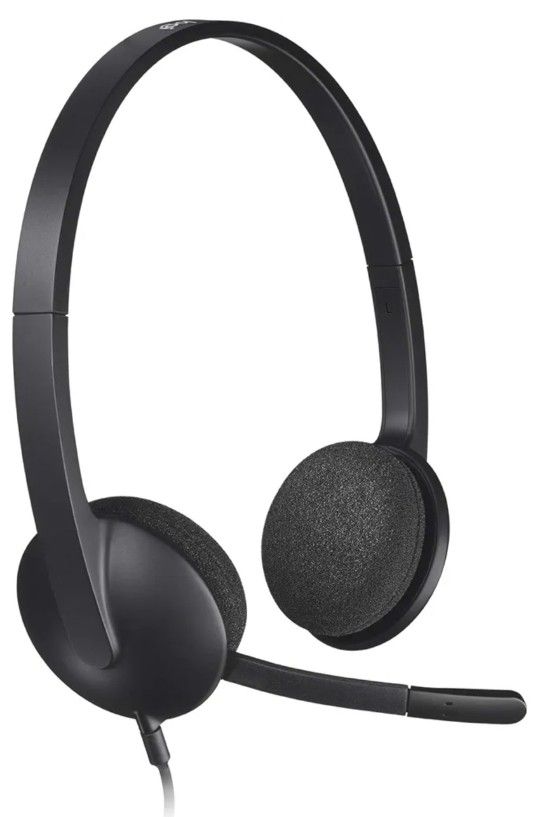 Logitech USB Headset H340, Stereo, USB Headset for Windows and Mac - Black