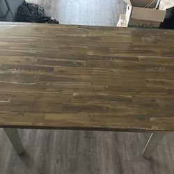 Wood Farmhouse Table 