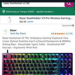 Like new razer gaming keyboard