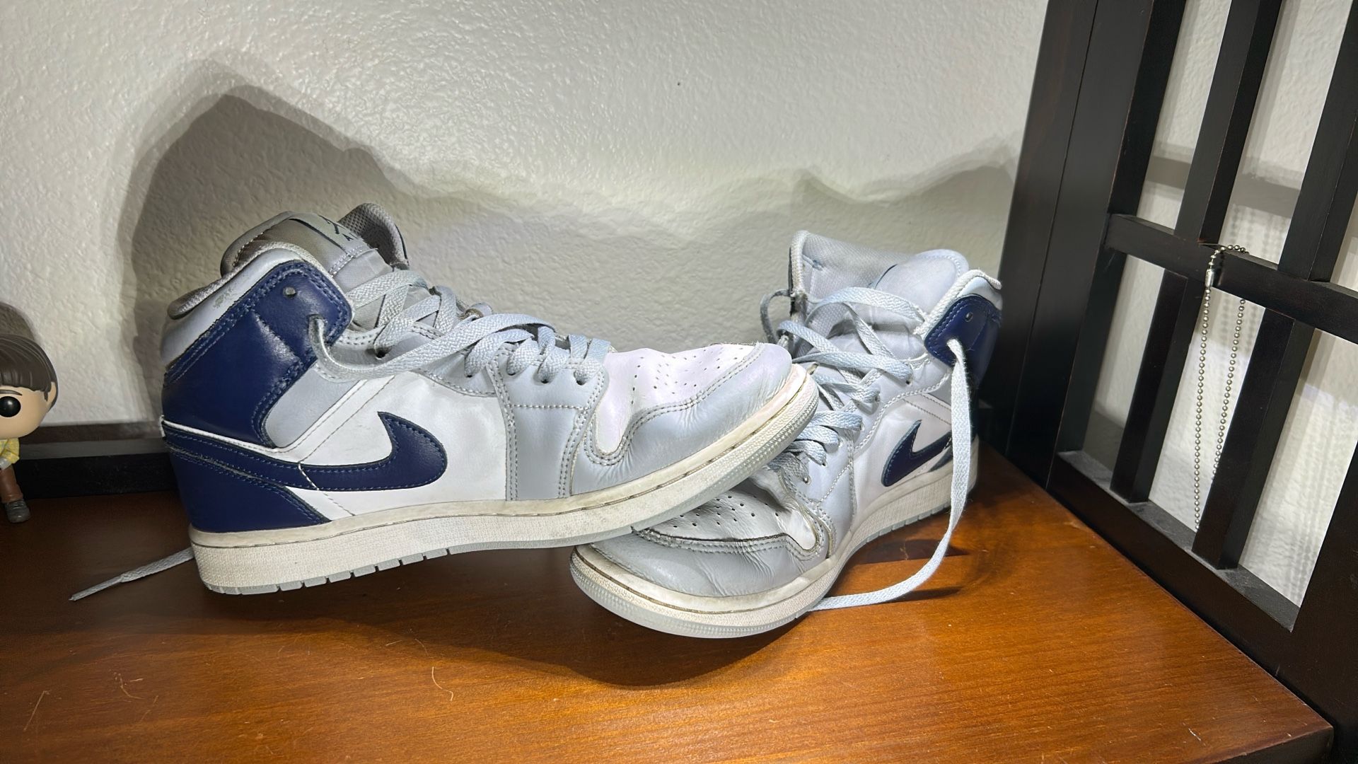 Jordans, Blue White Gray