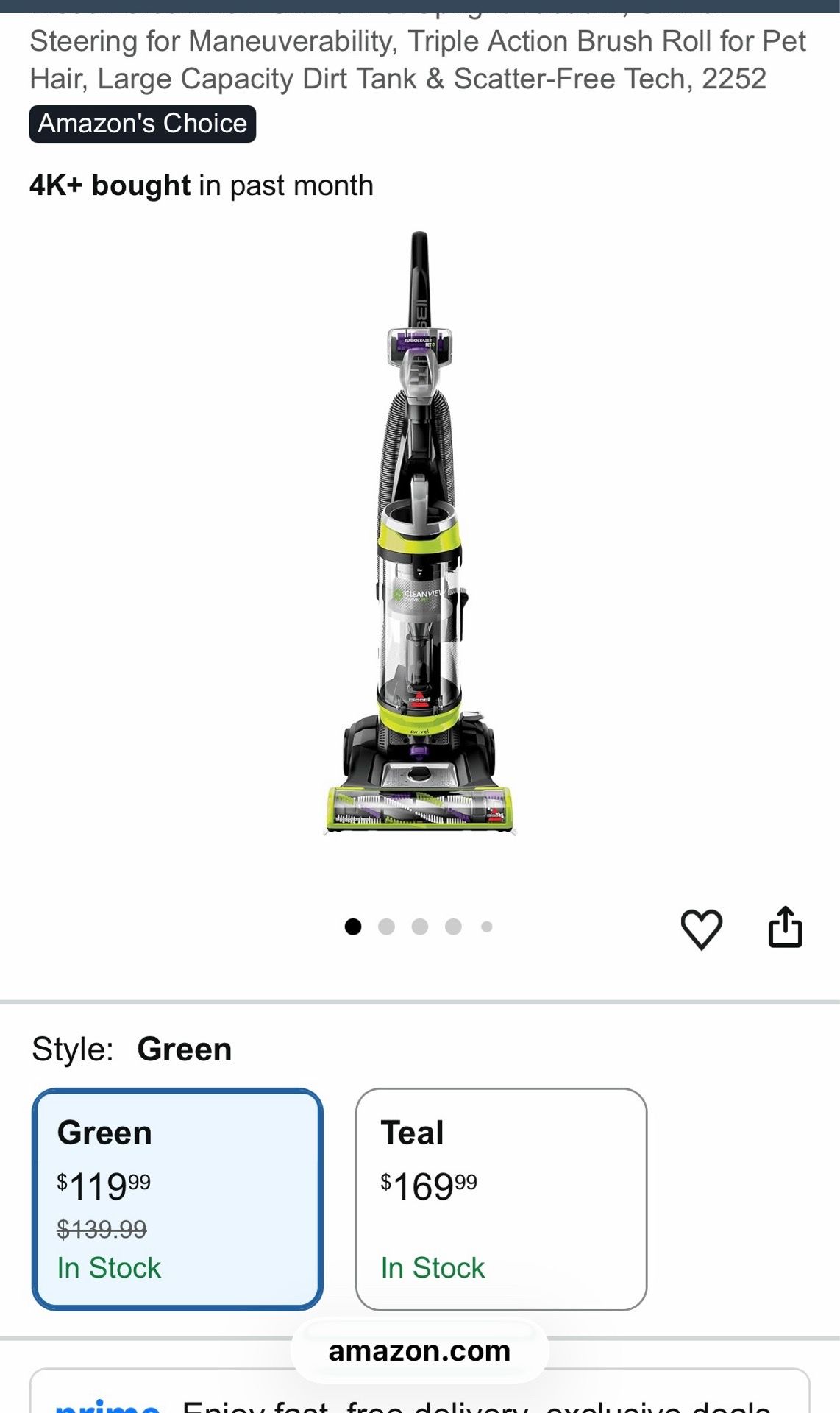 Bissell clean view pet swivel vacuum