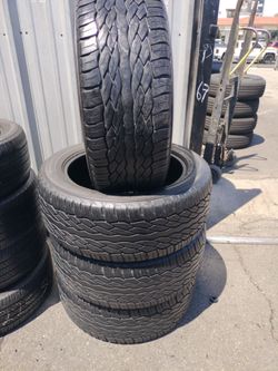 Set of four used tires 265/50r20