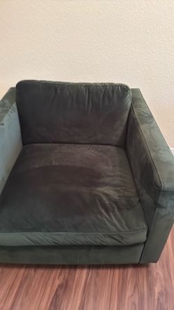Large green chair
