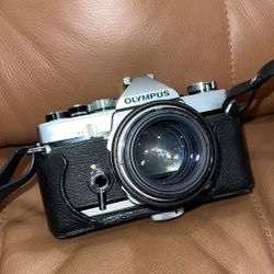 Olympus OM-1 35mm SLR Film Camera Body  w/ Lens – Classic Vintage | Retro Film Look