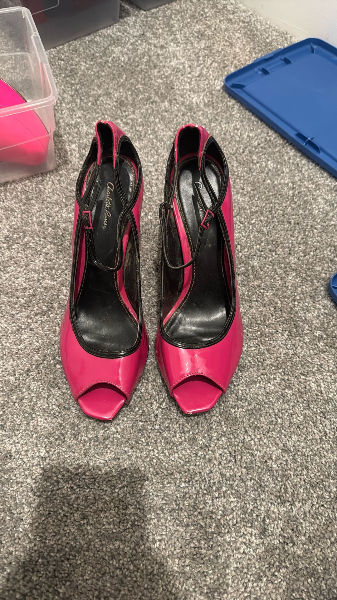 Charlotte Russe Bright Pink Heels