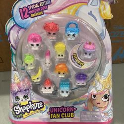 Shopkins Unicorn Fan Club 12 Pc New