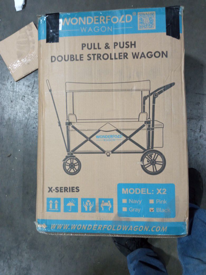 WonderFold X2M Push & Pull Double Stroller