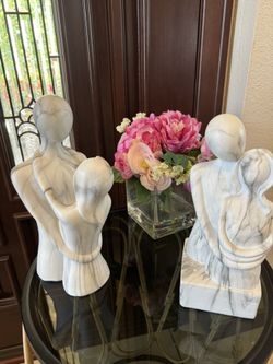 Man & Woman Statues $10 Each  11” H x 4” Wide Sold Separately