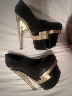 Versace 6 Inch Heels Size 6