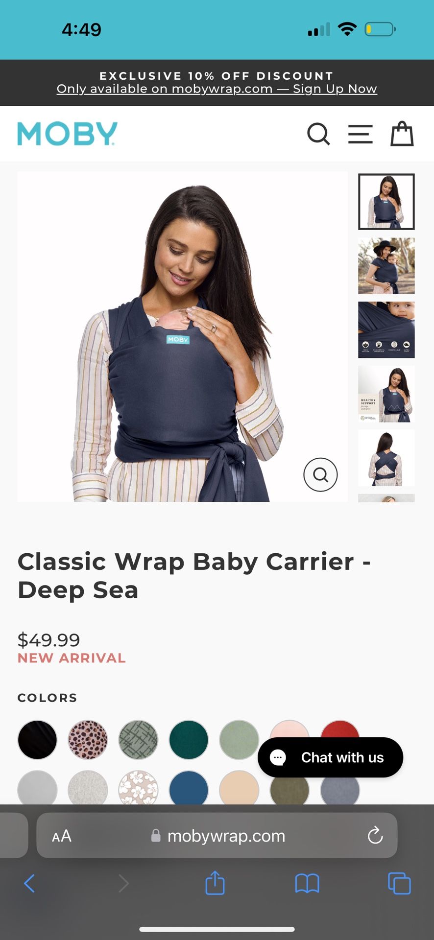 MOBY Classic Baby Carrier