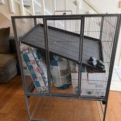 $150 Penthouse Cage Wheels Chinchilla Paper Bedding Food Hay Dust Bowl Wood Cabin House Toys Rodent Small Pet Hedgehog Iguana