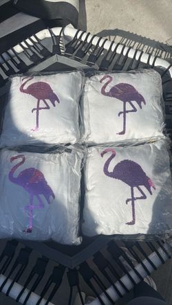 Flamingo pillows