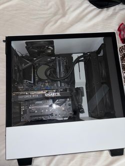 GIGABYTE GeForce RTX Gaming Desktop PC Tower, Liquid Cooling, White/Black