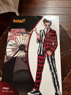 Twisted circus suit basically a joker kids12-14
