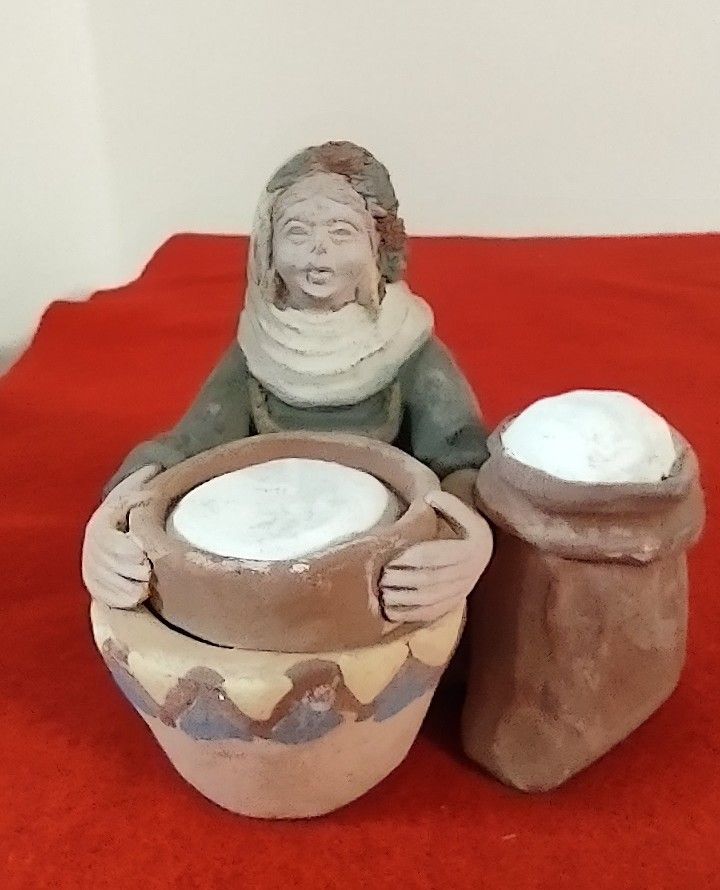 Arab Crafts 2005 Signed, the flour seller at the market.