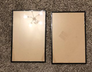 Set of Black/Glass Photo Frames
