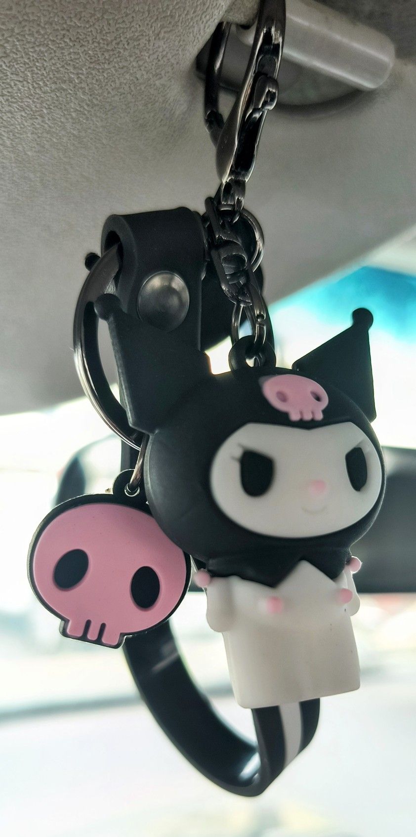 Sanrio KUROMI Hello Kitty Key Chain Keyring Bag Charm Holder Backpack