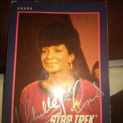 Star Trek Uhura Signed Card