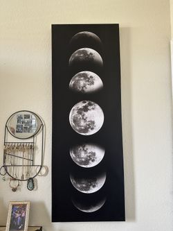 Large Moon Canvas
