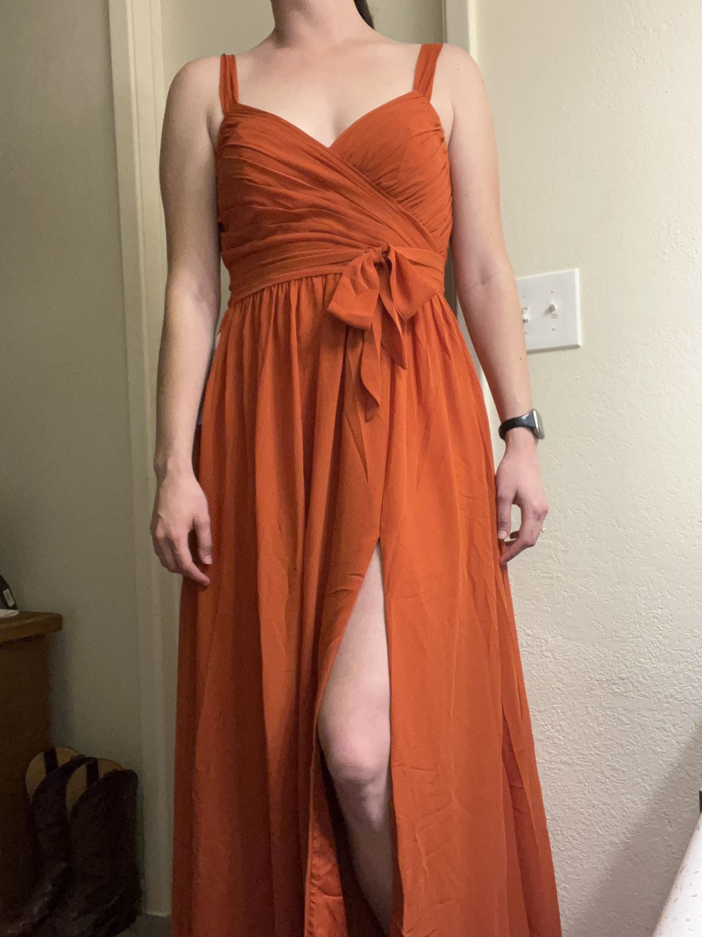 paprika orange bridesmaid dresses Burnt Orange Bridesmaid Dresses Mismatched  Lisposa