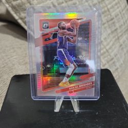 Mikal Bridges Optic Donruss Silver Prizm Basketball Card