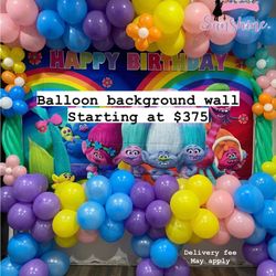 Balloon Background Wall