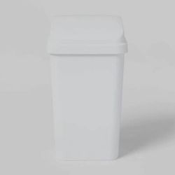 Brightroom White Trashcan 13 GALLON+ Comes WITH Around 150 TRASHBAGS