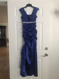 Royal blue dress