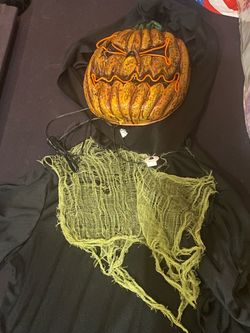 Halloween Pumpkin Mask Costume Set- child
