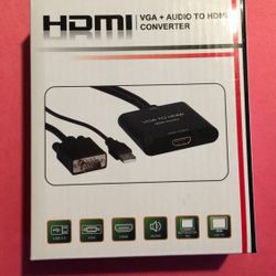Brand New VGA to audio to HDMI Converter cable