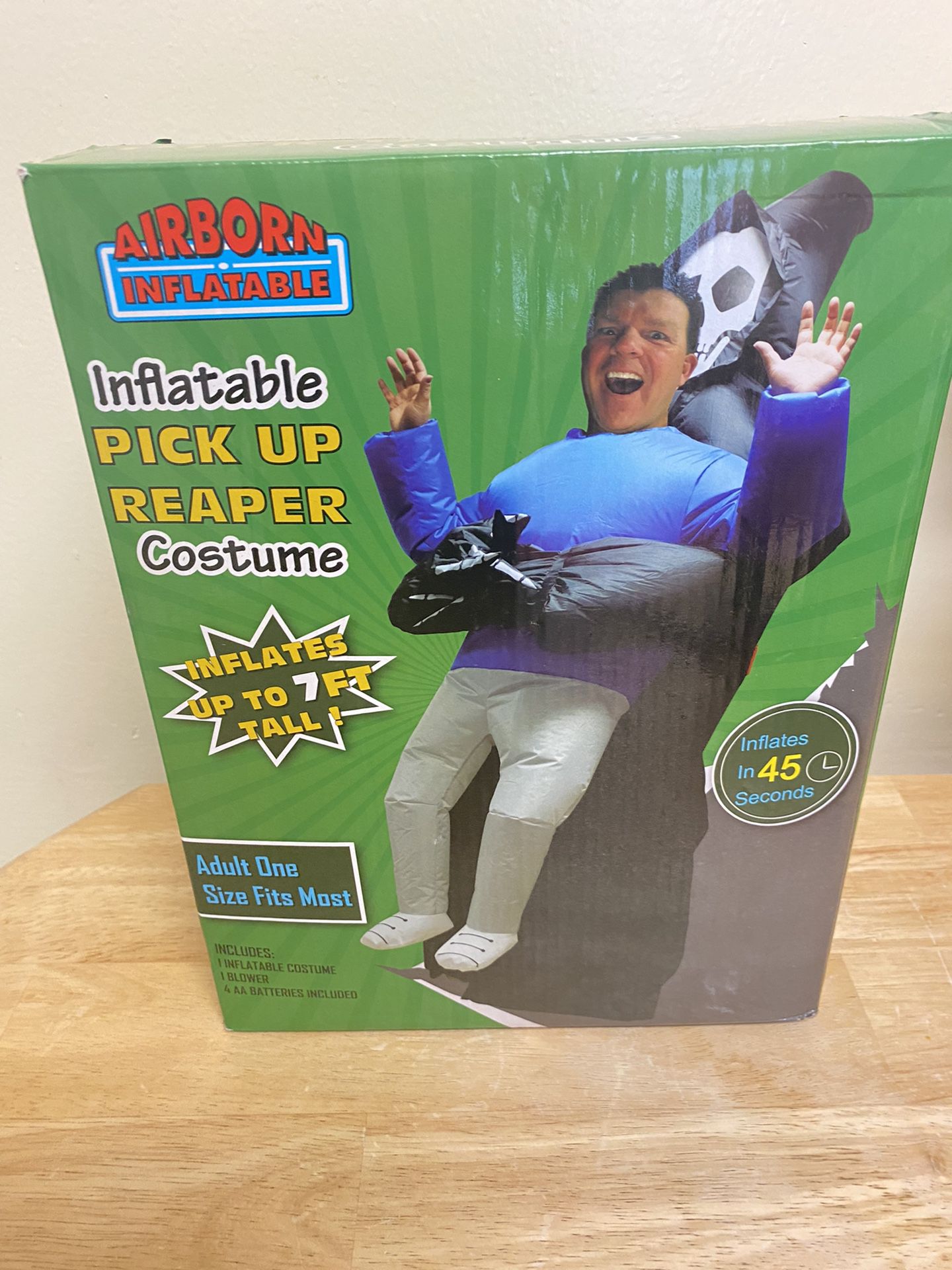 New Inflatable Pick Up Reaper Costume .. Not Free .. 
