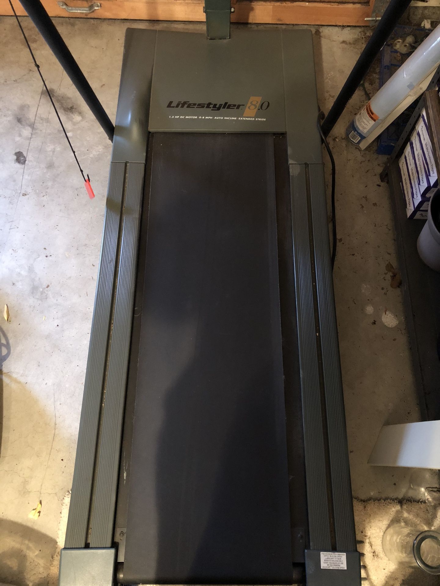 Lifestyler 8.0 Auto Incline Extended Stride Treadmill for Sale in