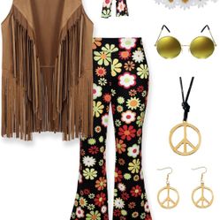 Adult Hippie Costume XL-XXL